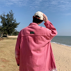 Wt2299-P70春季新款港风扎染水洗牛仔外套，男装夹克，星座1501-1