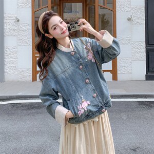 现货 春季新款工艺牛仔外套2C098-2615P180K288图片