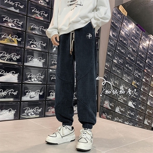 2025冬季新款欧棉绒加绒加厚保暖束脚棉裤A316-1-K1205P68控85图片