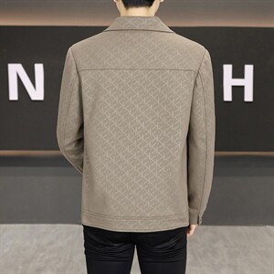 春季夹克男高品质翻领外套型男商务休闲百搭青年外套男S2603-P88图片