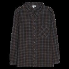 衬衫短款百搭时尚格子修身显瘦潮流2021年春季，女装衬衫，小林双子