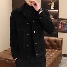 新标90白鸭绒有男士羽绒服金貂绒毛呢大衣外套YR2512-P175，男装羽绒服，星座210-3