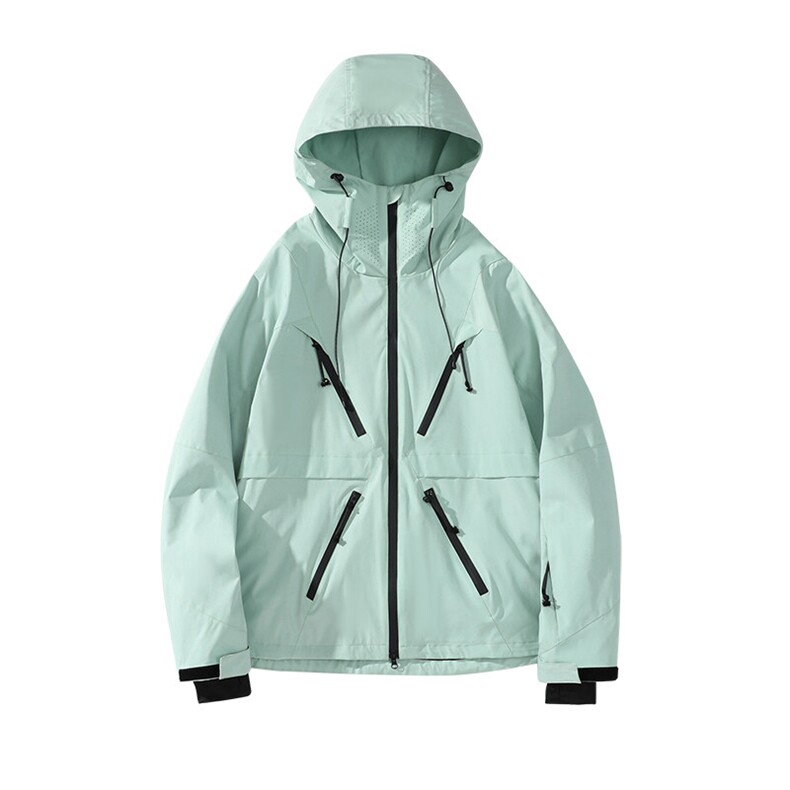 冬新防水拉链魔术贴滑雪服男女同款大码加绒加厚夹克外套M19-P180,男装棉衣,电商A001-1