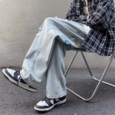 美式牛仔裤男春秋新款休闲直筒裤XK8008P50，男装牛仔裤，星座1116-2