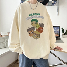 23秋冬季半高领毛衣加绒毛衣针织衫M3355-P45限68加绒55，男装针织衫/毛衣，电商B370
