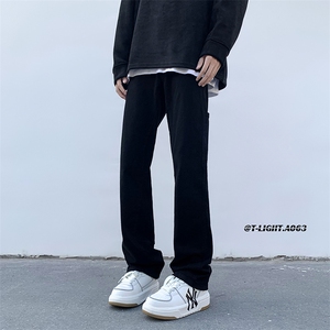 美式ins高街hiphop新款弹力修身直筒工装休闲裤货号K694P60图片