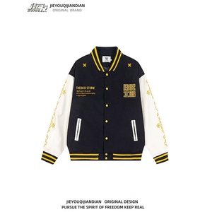 1506-1/JL61/P42民族刺绣fock棒球服夹克男女冬潮牌外套新款上衣图片
