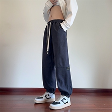 秋冬潮牌个性标痞帅运动宽松百搭设计感裤子XZ301b-2-CK709P32，男装休闲裤，星座301B-2（原A443-1）