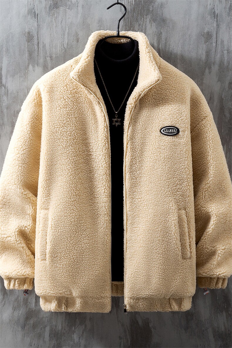 1灰墙挂拍宽松百搭潮流羊羔毛大码M-5XL棉衣外套男8727P105控149,男装棉衣,星座226-2