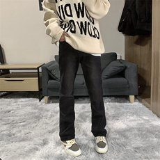 主推货足自拍图渐变大码弹力微喇毛边牛仔裤K860-K861-K866-P50，男装牛仔裤，星座205