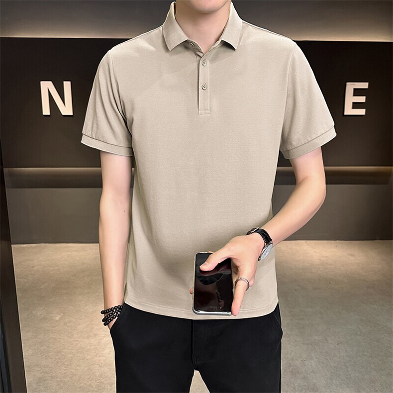 夏季新款短袖型男纯色POLO衫T恤休闲百搭半袖上衣PL88-P33,男装Polo衫,星座310B-3