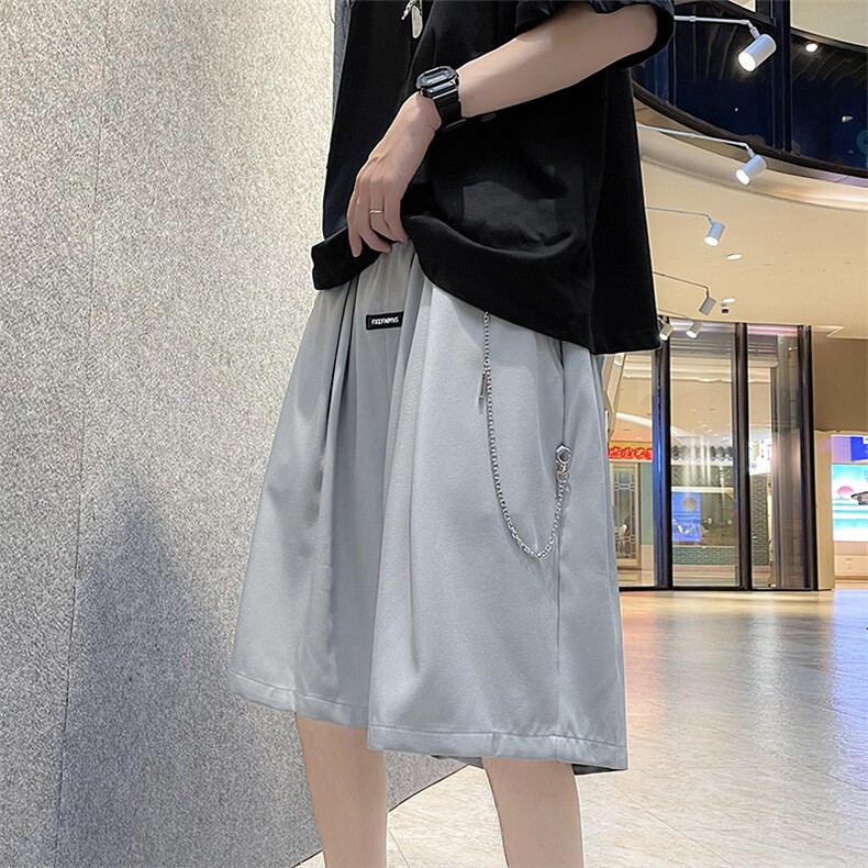 2023夏季新款百搭潮流五分裤男韩版宽松休闲短裤 K3427-P32图片