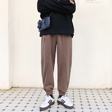 202-7-G秋季新款长裤男针织裤运动休闲韩版宽松卫裤潮流，男装休闲裤，星座1302