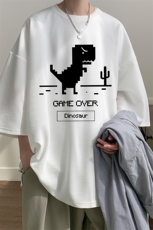 春夏季七分袖t恤男大码五分袖男短袖中袖Q11315-P30，男装T恤，电商A040