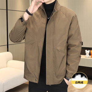 羽绒服男新标50白鸭绒夹克外套休闲时尚立领男士上衣Y3076-P140图片