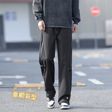 高街重磅冲锋裤百搭机能防水拖地裤K710常规特批39加绒特批43，男装休闲裤，星座718-1