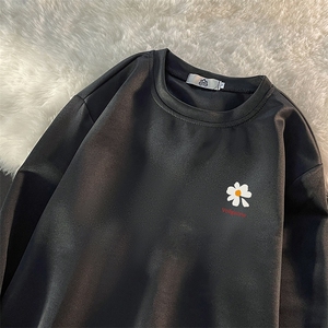 T4059-P25加绒款-P35简约帅气百搭长袖t恤男大码胖子卫衣,2020冬季统一穿搭图片