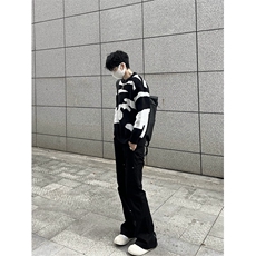 黑白拼色
