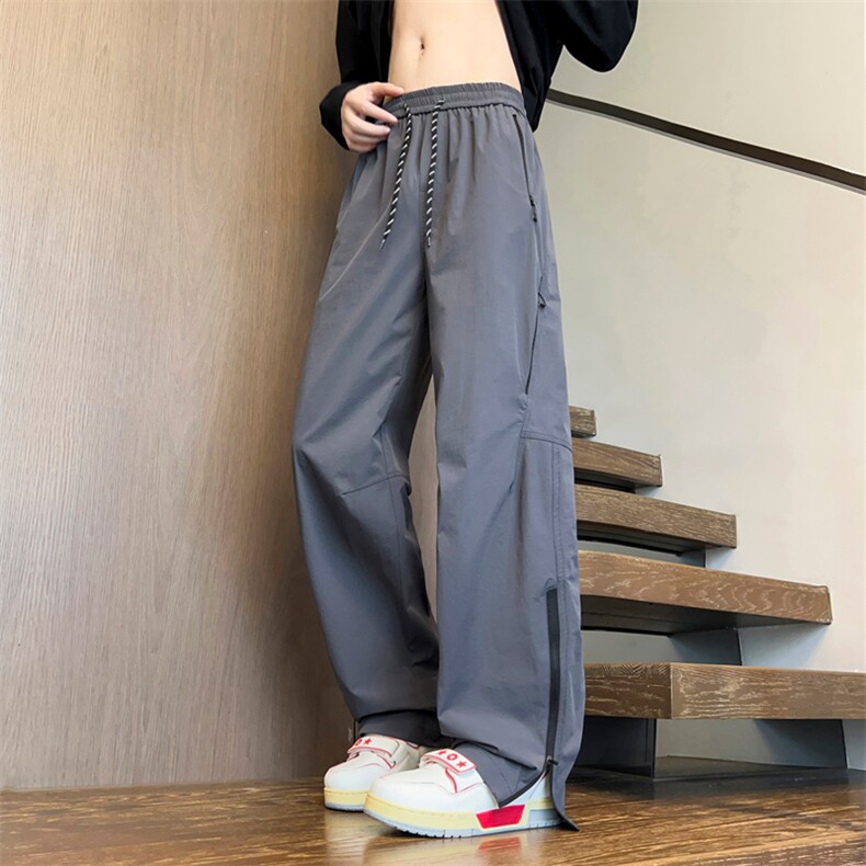 春季新款现货男女同款直筒弯刀休闲裤DSA157B-K2610-P50,男装休闲裤,电商A157B