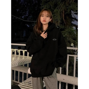 美式覆古简约连帽卫衣宽松休闲百搭高级上衣WCX253-P46图片