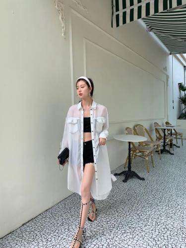 【现货】夏季新品防晒开衫，女装，blue face