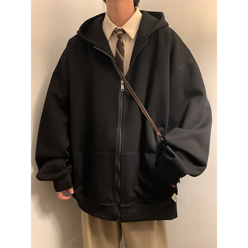 2025抖音得物品质重磅420克男士纯色开衫卫衣WY801P78/控105,男装卫衣,电商A148