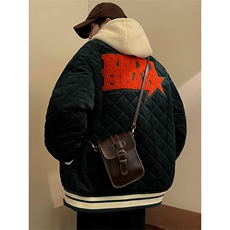 冬款加棉毛巾绣棉服潮假两件宽松连帽外套男士8135-P140控价178，男装棉衣，电商A441-1