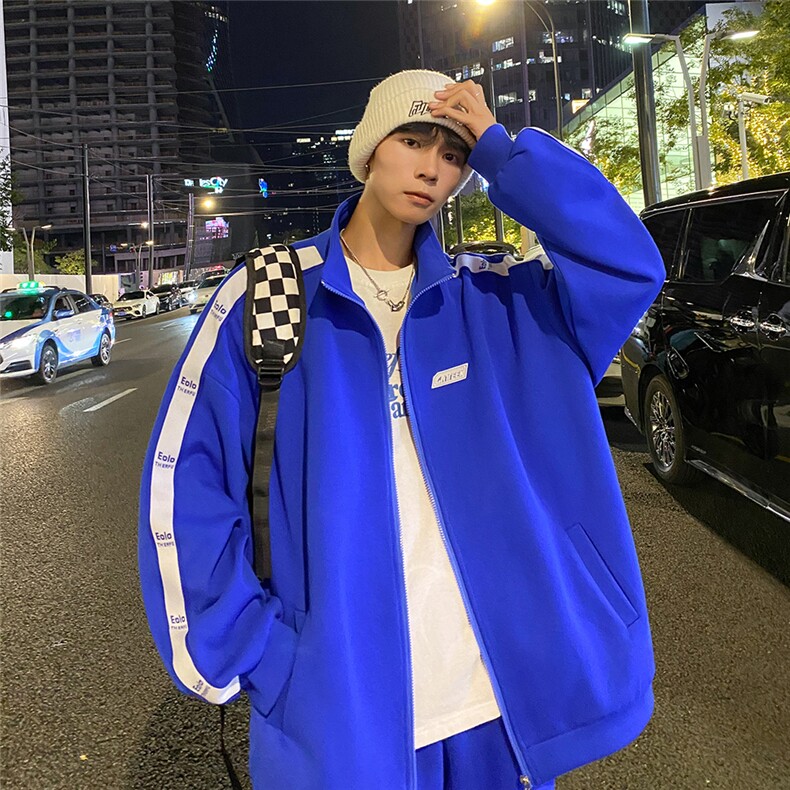 EQ133开衫卫衣男女学生运动休闲套装宽松韩版ins外套裤P55衣P68,男装卫衣,电商C306-1