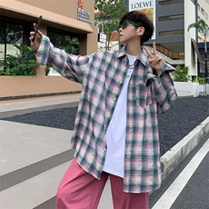 长袖衬衫格子复古休闲外套C90，男装衬衫，星座1116A-1（原606A）