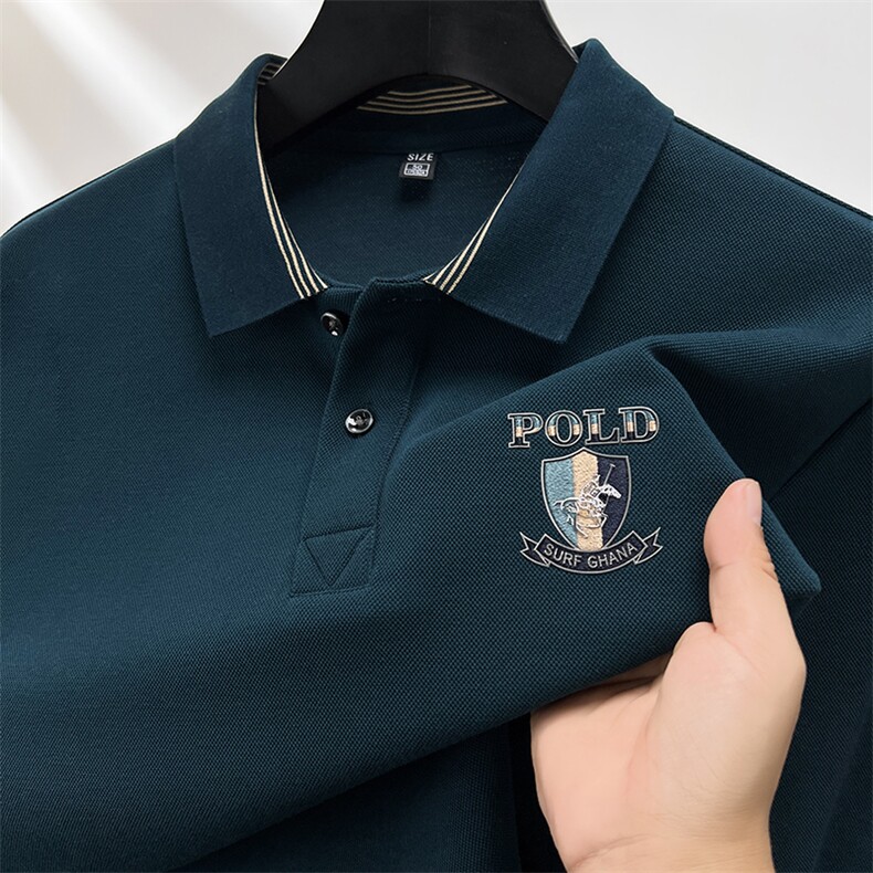 男装秋冬长袖POLO衫主推长期款稳定数据好,男装Polo衫,钱塘207-1