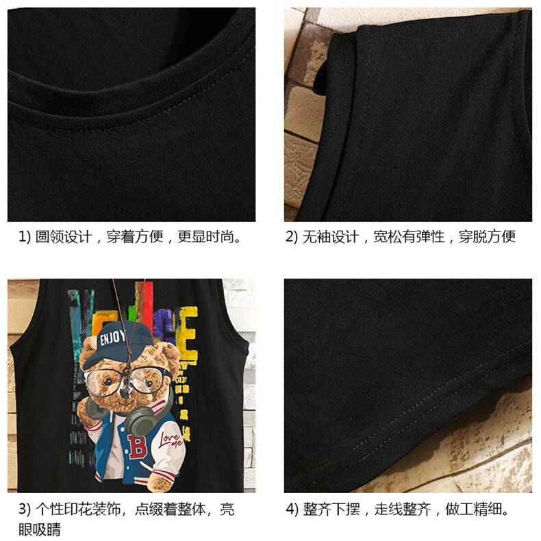 BX25211-P20港风运动汗背心男大码汗衫男无袖T恤男砖墙,男装T恤,电商A040A