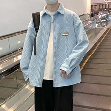 长袖衬衫男港风日系春季韩版潮流帅气衬衣CY046P36，男装衬衫，星座1116-2