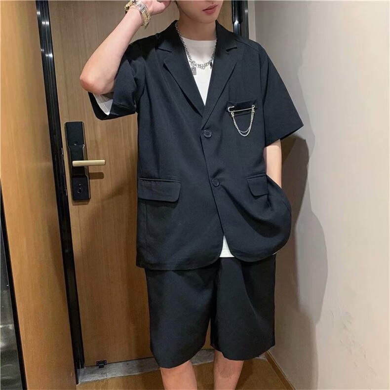 春季男士休闲西装套装Y50P48图片