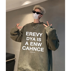 抖音得物供货提供视频秋冬重磅美式麂皮绒圆领卫衣JY337，男装卫衣，电商A486
