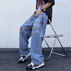 美式牛仔裤男款秋季长裤潮E0053P43，男装牛仔裤，星座1116-2