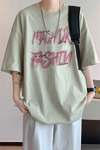 已注册/夏季新款内景日系大码短袖T恤男潮宽松打底衫DT00173/P25图片