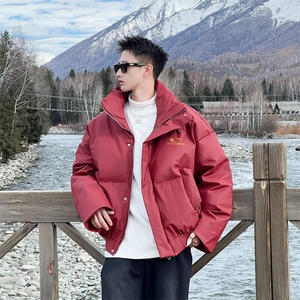 A440-1-MY8210-P110秋冬加厚皮棉衣外套 精致口袋棉服短款图片
