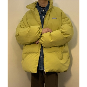 港风可拆卸围脖百搭棉衣男棉服男抖音外套男8737P120控158图片