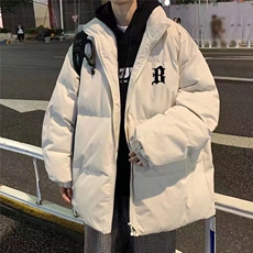 棉衣2025冬季新款男女宽松加厚防风情侣保暖外套潮棉服外套，男装棉衣，星座715-4
