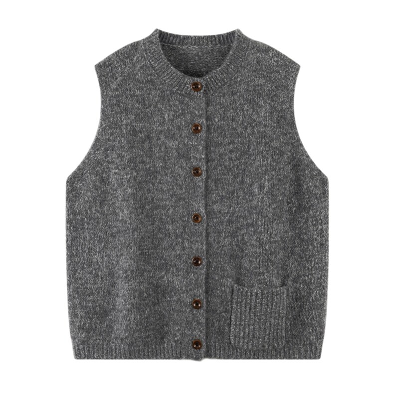 2025年秋季时尚百搭丝绒马甲开衫，女装马甲，英皇羊绒