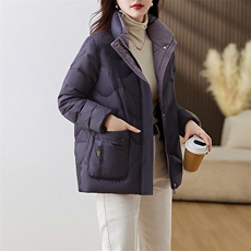 羽绒服2024新款时髦修身立领羽绒服，女装羽绒服，魅影