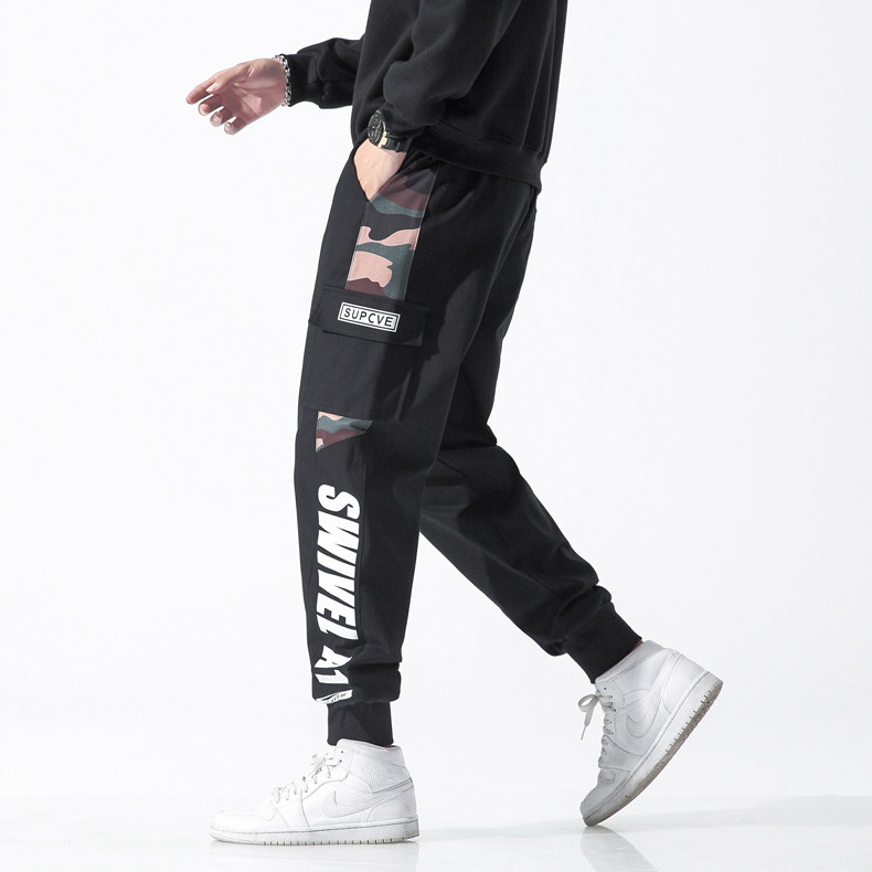 M-9XL男日系工装束脚休闲裤纯棉印花5032-1_M-4XLP555XL-9XLP65,男装休闲裤,星座1516-1