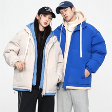 冬季假两件冬季外套韩版连帽加厚棉服运动休闲外套MY5062P-70，男装棉衣，电商A128