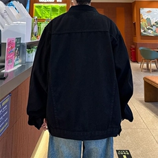 小众金属拼接垫肩短款牛仔外套男春秋美式高级感痞帅夹克2199，男装夹克，星座506