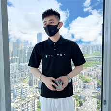 刺绣Polo衫男痞帅短袖翻领T恤2023男装夏季薄款帅气衣服T224，男装T恤，星座1116A-2（原606A-1）