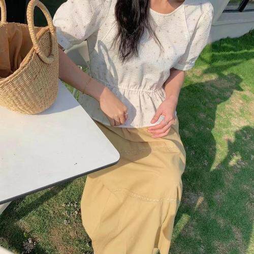 —郭郭家— 【夏款现货】韩式气质花色小衫，女装，郭郭家