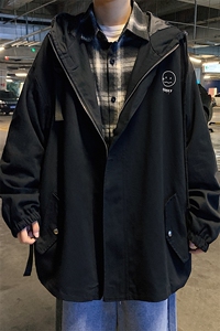 JK41072-P85 加棉款-P115 纯棉连帽夹克男士大码工装夹克男外套男图片