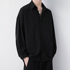 港风衬衫男痞帅春秋季潮流长袖宽松休闲高级垂感长袖衬衣CX14，男装衬衫，星座1116A（原606A-3）