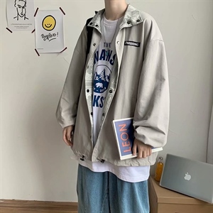 主推 秋装双面穿夹克宽松潮流百搭学生港风中性潮牌外套wt46-p60图片