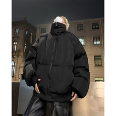 假两件棉服外套男士痞帅2024冬季新款加厚棉袄高级感棉衣M262，男装棉衣，星座1116A-1（原606A）